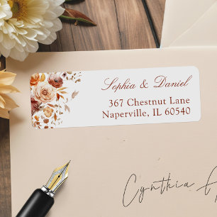 Romantic Autumn Bloom Adresse de retour