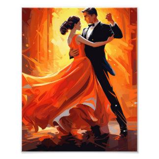 Romantic Ballroom Dance Photo Print
