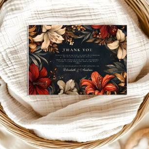 Romantic Baroque Wedding Thank You Card