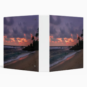 Romantic Beach at Dusk Binder