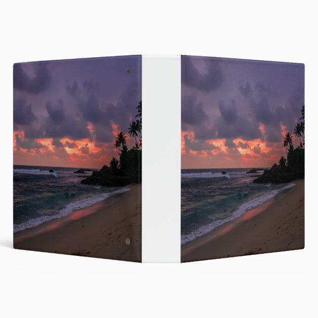 Romantic Beach at Dusk Binder (Background)