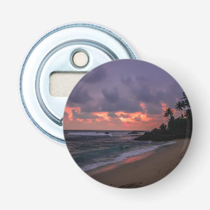 Romantic Beach at Dusk Bottle Opener