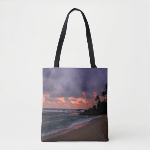 Romantic Beach at Dusk Tote Bag