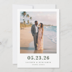 Romantic Beach Photo Save The Date