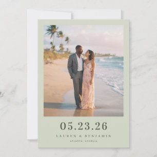 Romantic Beach Photo Save The Date