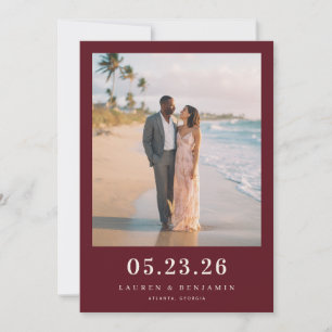 Romantic Beach Photo Save The Date
