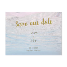 Romantic Beach Save The Date Wedding Invitation