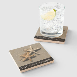 Romantic Beach Theme Stone Coaster