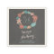 Romantic Beach Wreath Wedding Paper Napkins