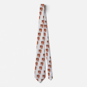 ROMANTIC BEAUTY / Woman Portrait in Sepia Brown Tie