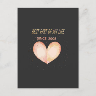 Romantic "Best Part Of My Life" Quote  Postcard