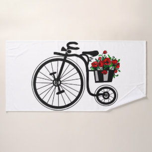 Romantic Bike Bath Towel