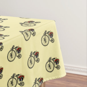 Romantic Bike Tablecloth