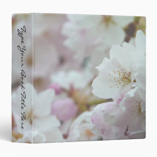 Romantic Binder White Blossoms Book Binder Wedding