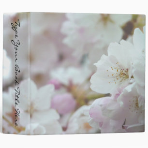 Romantic Binder White Blossoms Book Binder Wedding