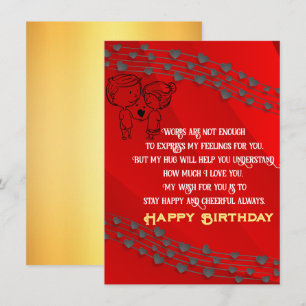 Romantic Birthday   Card