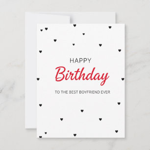 Romantic Birthday Card for Him Boyfriend