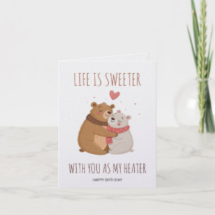 Romantic Birthday Card for Wife Husband