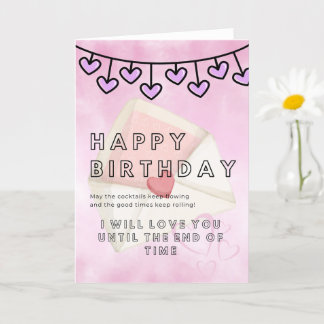Romantic Birthday Card for Your Love – Elegant 
