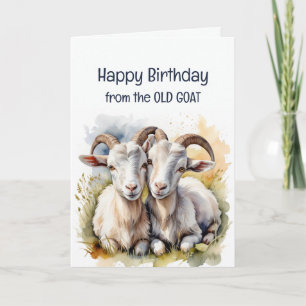 Romantic Birthday Wishes from Old Goat  Card