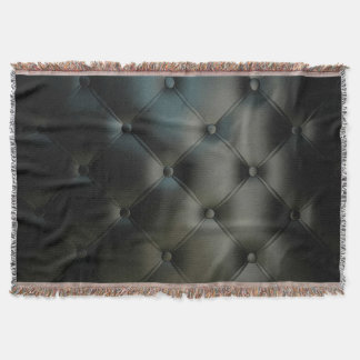 Romantic Black Beautiful Leather Throw Blanket