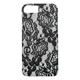 Romantic Black Lace Pattern. iPhone 8/7 Case