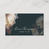 Romantic Blooms Elegant Feminine Floral Business Card (Front)