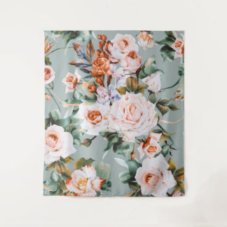 Romantic Blossom Haven Tapestry