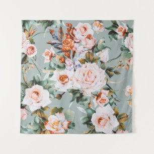 Romantic Blossom Haven Tapestry