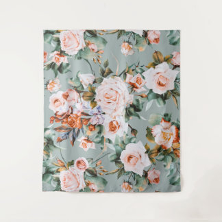 Romantic Blossom Haven Tapestry