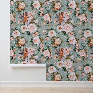 Romantic Blossom Haven Wallpaper