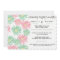 Romantic Blossom Post Wedding Invitation