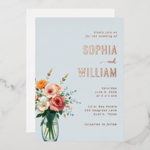 Romantic Blue Floral