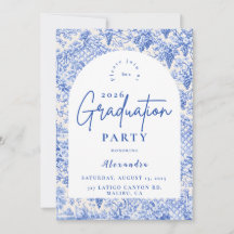 Romantic Blue Garden Graduation Party