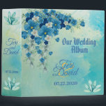 Romantic Blue/Green Floral Wedding Album Binder<br><div class="desc">I hope you enjoy this great Wedding Album Binder with these Romantic Blue/Green Florals on it.  You can can change all the personal information on the Wedding Album Binder to meet your needs.  Enjoy!
https://www.zazzle.com/store/dazzlingpaperitems</div>