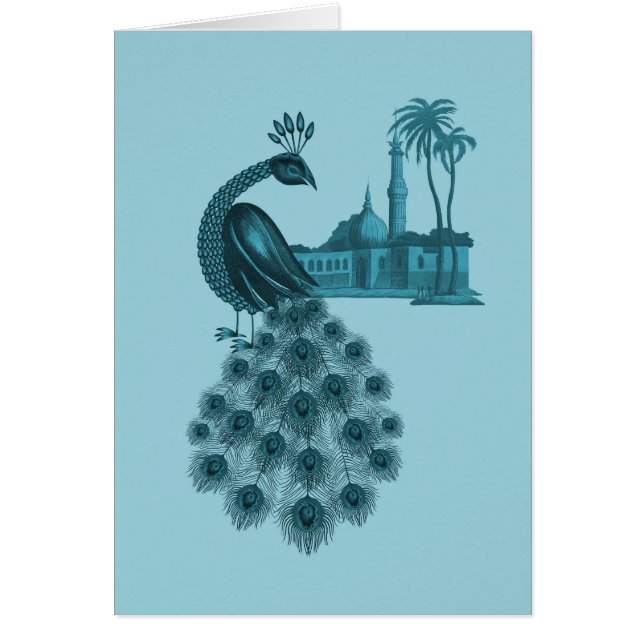 Romantic Blue Peacock (Front)