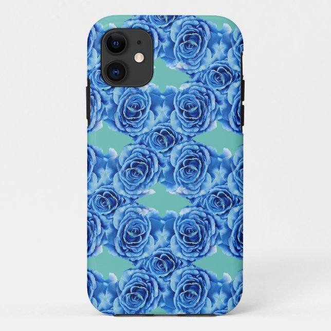 Romantic blue rose Case-Mate iPhone case (Back)