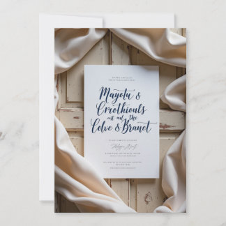 Romantic Blush Floral Wedding Invitation | Elegant