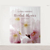 Romantic Blush Pink Cherry Blossoms Bridal Shower