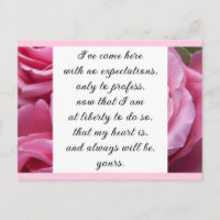 Romantic Blush Pink Floral Jane Austen Love Quote
