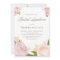 Romantic Blush Pink Flowers Bridal Luncheon