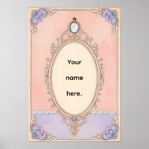 Romantic Blush Vanity Poster