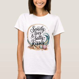 Romantic Boho Beach Quote Pastel Watercolor T-Shirt