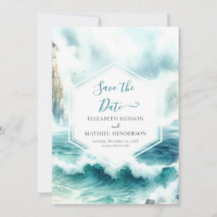 Romantic Boho Nautical Wedding  Save The Date
