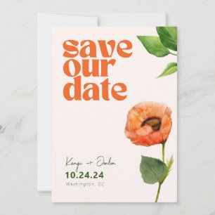 Romantic Botanical Love Save The Date Invitation