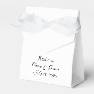 Romantic Bridal Sketch Wedding Favour Box 