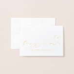 Romantic Bride to Groom Gift To My Groom Wedding Foil Card<br><div class="desc">This beautiful foil Wedding Thank You Card featuring a hand drawn heart,  is the perfect card to send a message to your groom on the day you marry. You can find the matching wedding invitations and cards in my shop</div>