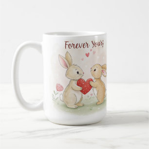 Romantic Bunny Card – Forever Yours Coffee Mug