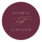 Romantic Burgundy Calligraphy Envelope Seals