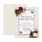 Romantic Burgundy White Flowers Bridal Shower